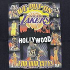 Los Angeles Lakers 2009 T-shirt L Kobe Pau Hollywood Nba Finals Champions Vtg