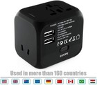 Universal Travel Adapter Converter One International Wall Charger Ac Power Plug