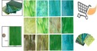 10 Sheets Stained Glass Mosaic Tiles 4x6 Inch Green For Crafts Home Decor