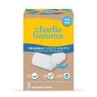 Charlie Banana 3 Pack Super Absorbent Reusable Fleece Diaper Insert  One Size