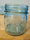 New - Ball 1 2 Half Pint Blue Mason Jar s  - No Lid - Made In Usa