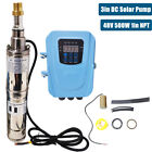 3  500w Solar Pump Submersible Pump Bore Dc 48v Deep Well Pump   Mppt Controller