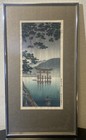 Japanese Woodblock Print  aki Miyajima  By Tsuchiya Koitsu Framed