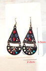 Multi-color Dangle Drop Earrings Native Boho Style For Women