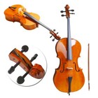 4 4 Full Size Natural Basswood Cello Set With Bag bow bridge rosin With Bag