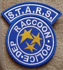 Resident Evil Raccoon City  S t a r s  Raccoon Police Dep medal Hook Patch Blue