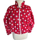 Vintage Reversible Golf Print Jacket Womens 90s Novelty Quirky Handmade Zip Up