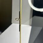 Vintage 10    Brass Glass Closet Door Display Case With Rounded Feet
