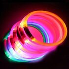 Rechargeable Led Light-up Flash Glow Collar Dog Pet Safety Adjustable Micro Usb