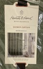 Hearth   Hand W magnolia Grid-like Textured Shower Curtain 72x72   Green
