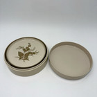 Vintage Otagiri Japan Lacquerware Gold Butterfly Floral Coaster Set Of 6 Box