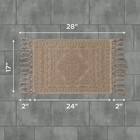 French Connection Nellore Bathroom Rugs Woven And Beaded Bathroom Mats Durable