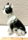 Vintage Bone China Sitting Boston Terrier Dog Figurine 3 5  X 2 5 