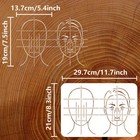 1pc Plastic Drawing Painting Stencils Templates For Painting On Scrapbook