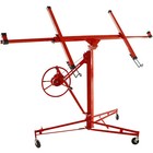 11ft Drywall Lifter Panel Hoist Dry Wall Rolling Caster Lifter Construction Tool
