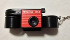 New Red Camera Micro 110 Camera Coin Box Key Chain Spy New Old Stock Nib Nos