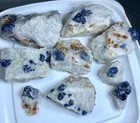 552 Grams Beautiful Blue Spinel Lot Of 9 Pieces Specimen From Nagar Pakistan