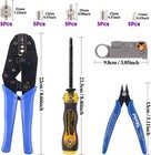 14pcs Coaxial Cable Tool Kit With Ratcheting Wire Terminal  Stripper   Connector
