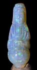 Boulder Opal Kuan Yin Carving Hand Carved Polished Gemstone Scuplture Australia