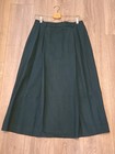 Vintage Pendleton Wool Skirt Dark Green 100  Virgin Wool Sz 14 Usa Made 1980s 