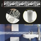 White Lace Transparent Removable Wallpaper 4  X 32 8   White transparent 