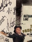 Rare The Producers Cast Signed   Framed Window Card Poster Broderick  Lane  