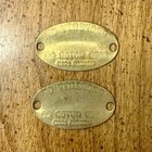 2 Vintage Property Of Ford Motor Co  Finance Brass Tags