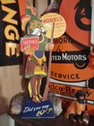 Rare Vintage Model Smoking Tobacco Dealer Porcelain Metal Sign Cigar Pipe 10  