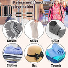 Winter Mitten Clips Elastic Stainless Steel Gloves Clips For Toddler Kids Adults