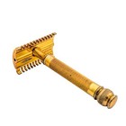 Antique 1920s Gold Tone Gillette Safety Razor Vtg Patent Jan 13 1920