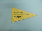 Original 60 s 70 s Ducati Dealer Advertising Pennant Flag Agip 750gt Bevel Gtl