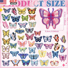 48 Pcs Butterfly Bulk Iron On Patches Embroidered Sew Applique Repair Patch Butt