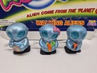 Vintage 90 s Alien Wind Up Toy Lot Of 3 Rare Fun Base Plastic Space Alien 