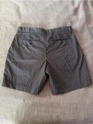 Banana Republic Navy Pinstripe Chino Style Shorts With Dual Button Closure