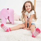 Zaples Baby Girls Non Slip Grip Ankle Socks With 1-3t  Girl Stripes - 9 Pairs