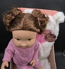Lullababy Baby Doll 14  Pink Outfit W  Plush Bear Blanket