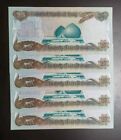 1986 Iraq 25 Dinar Iraqi Dinars Saddam Hussein P-73 X 5 Unc Lot Of Five Notes