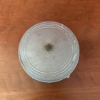 Vintage Aluminum Footed Vanity Powder Puff Round Trinket Music Box 1930   s