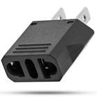 5x Universal 2 Prong Europe Eu To Us Usa Canada Travel Power Adapter Type C Plug