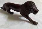Hand Carved Wooden Lion Statue