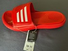 Adidas Alphabounce 2 0 Men s Slides Red   White Mens 10 womens 11 Basketball