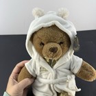 F a o  Schwarz Teddy Bear With White Robe Soft Plush Stuffed Animal With Tag 12 