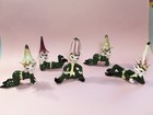 Norcrest Japan Set Of 5 Adorable Flower Pixies  Colorful Happy Smiling 
