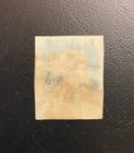 1841 1d Red Imperf Black Plate 9 L-k   Large Margins 
