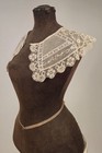 Antique 1920   s Irish Crochet   Filet Lace Collar For Dress
