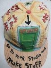 Vintage 90s Fred Babb Go To Your Studio Art To Wear Relaxed Cotton Strapback Hat