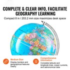 8   World Globe Earth Ocean Rotating World Map Geography W  Stand For Kids Gift