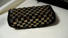 Beaded Clutch   Lipstick Holder Black   Beige Retro Ln