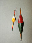 6 Rare Antique Vintage Wood Fishing Float Bobbers Up To 8 Inches Long-hand Paint