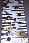 Great Lot  40  Mostly Vintage  Tie Clips  Many Designs   Decorations